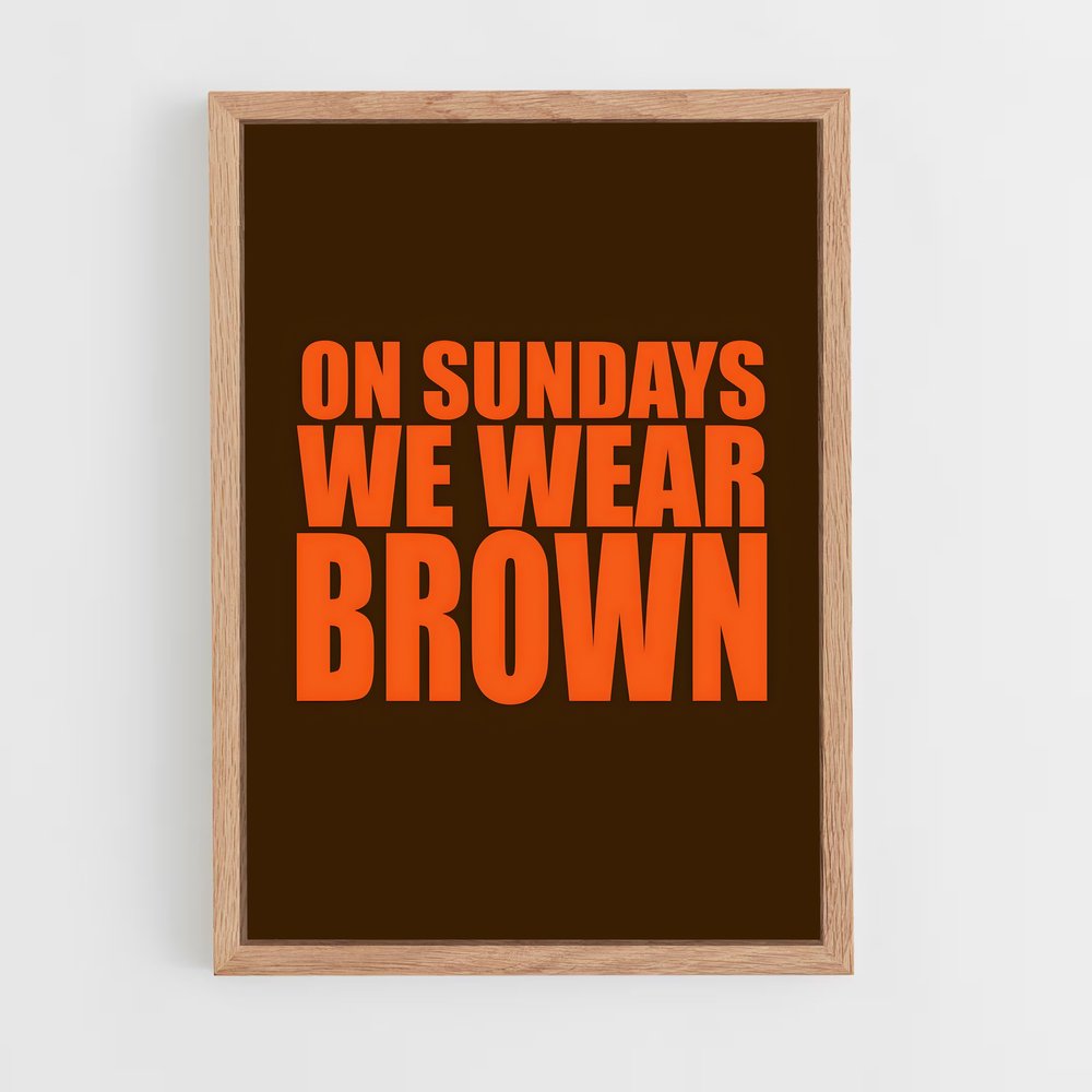 Poster Sundays in Brown (vue 4)